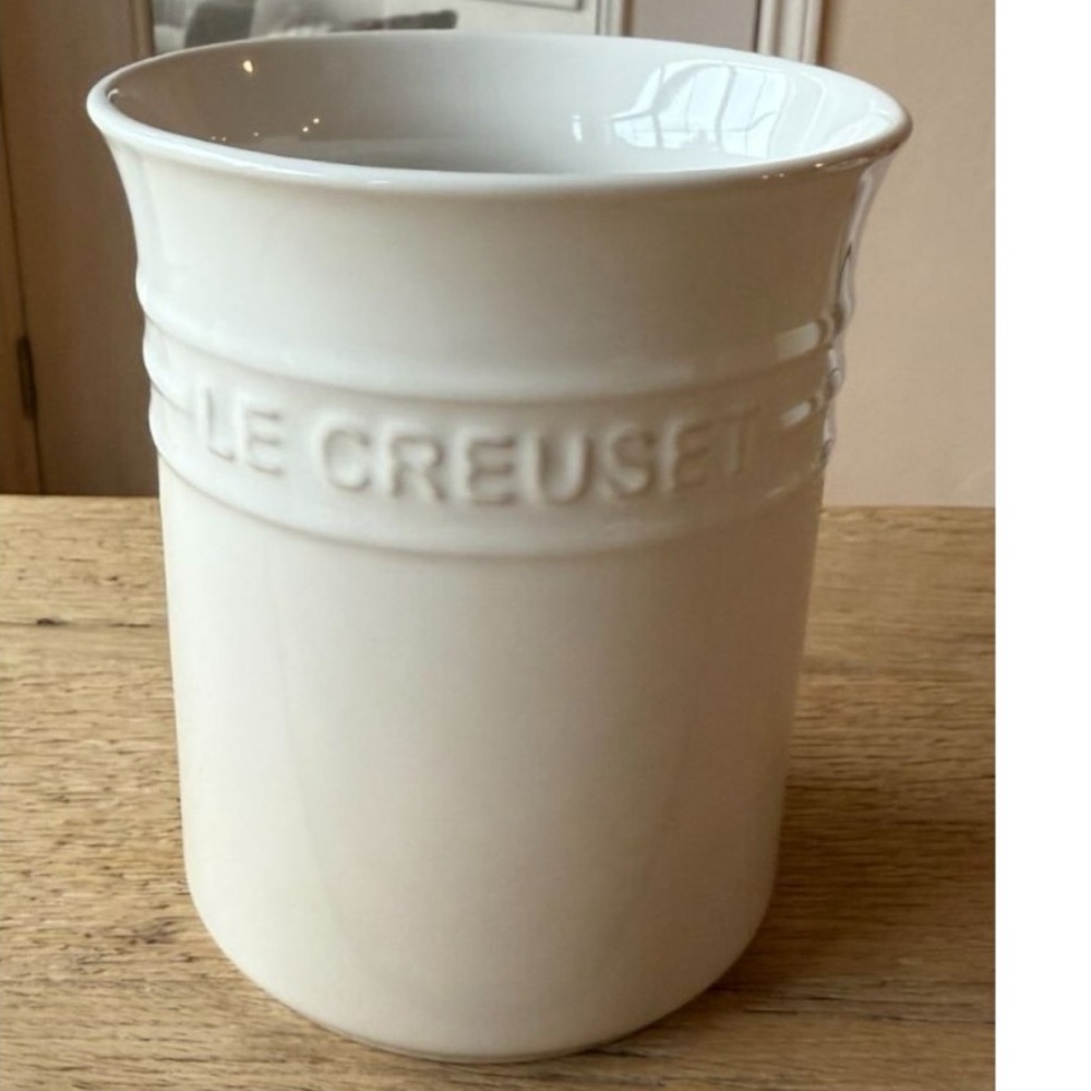 NEW Le Creuset White Stoneware Utensil Crock 1L Holder
